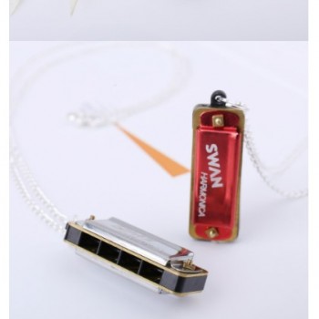 天鵝牌 4孔8音 迷你項鍊 小口琴 兒童小口琴 Harmonica For Kids