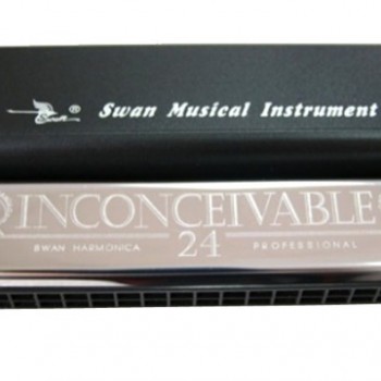 SWAN 天鵝牌 24 孔 高級複音 口琴 Harmonica