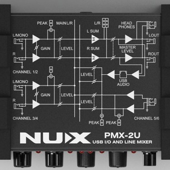 NUX PMX-2U USB I/O Line Mixer
