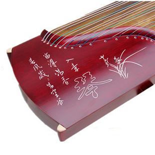 皇韻 高山幽蘭 刻字 小古箏
