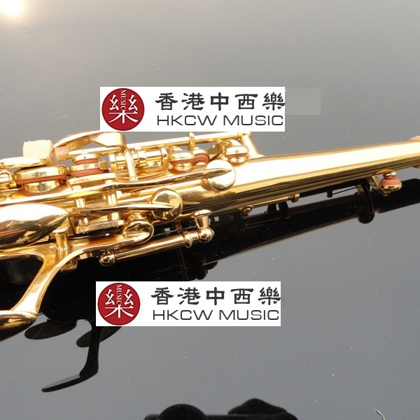 SUZUKI  降B調高音 SAXOPHONE  一體管 金色