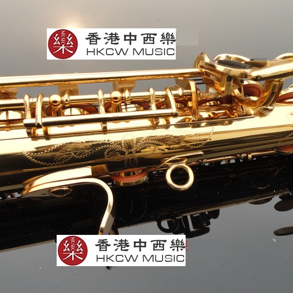 SUZUKI  降B調高音 SAXOPHONE  一體管 金色