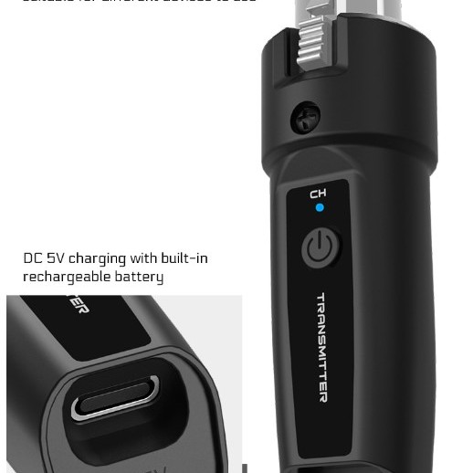 GT1 Wireless  6.5MM連接 System 2.4G 無線樂器系統 (一拖一)