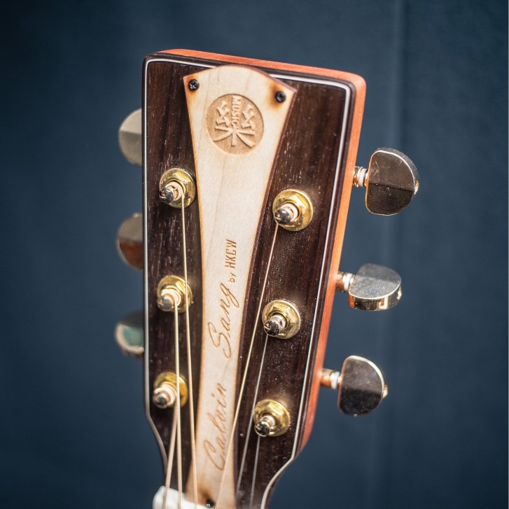 CALVIN SANG CS-7B 半缺角手工單板木結他