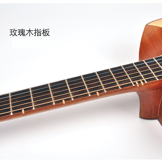 CALVIN SANG CS-7B 半缺角手工單板木結他