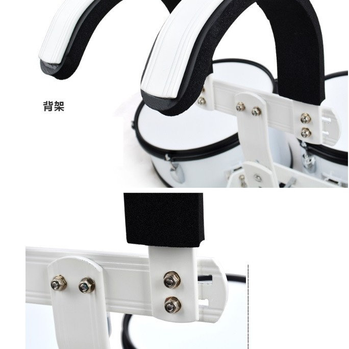 JINBAO 行進小軍鼓 四聯鼓 連背架