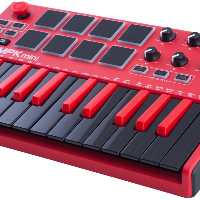 AKAI MPK Mini MK2 MIDI KEYBOARDS RED Special Edition 紅色特別版
