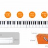 Midiplus foldable piano 88鍵 便攜 折疊充電款手捲琴