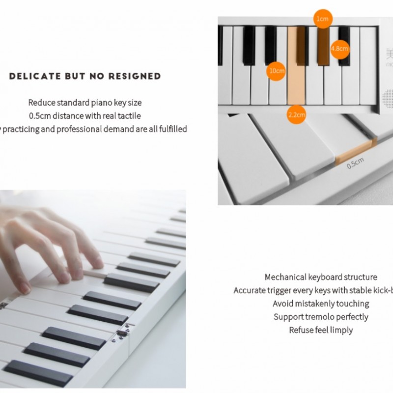 Midiplus foldable piano 88鍵 便攜 折疊充電款手捲琴