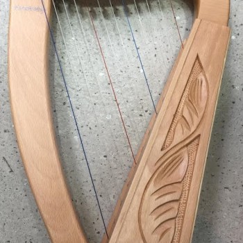 12弦 小豎琴 12 strings lever harp