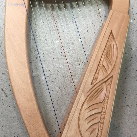 12弦 小豎琴 12 strings lever harp