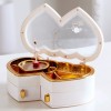 雙心型 女生旋轉芭蕾 音樂盒 MUSIC BOX