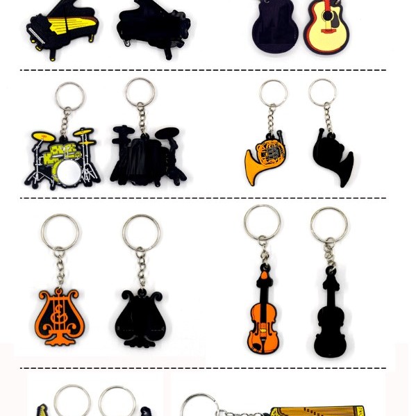 樂器精品 軟膠 鑰匙扣 MUSIC keychain