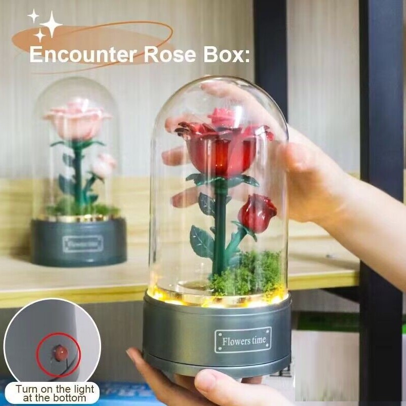 玫瑰花 旋轉音樂盒 MUSIC BOX