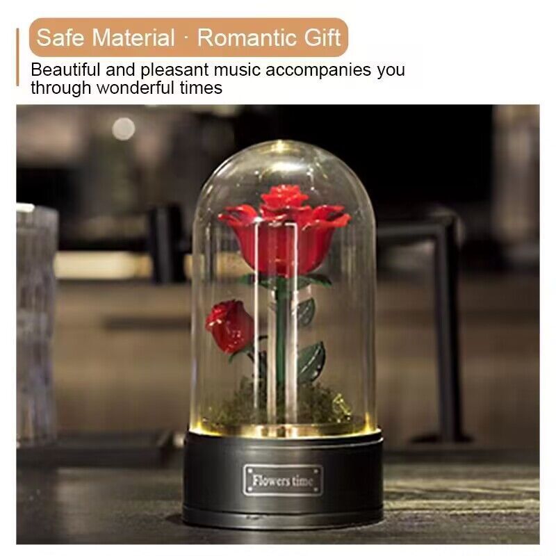 玫瑰花 旋轉音樂盒 MUSIC BOX