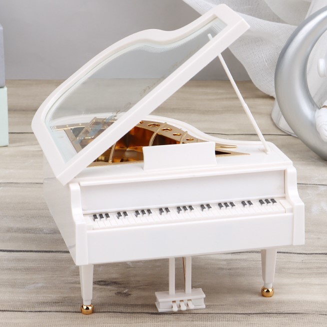 鋼琴 旋轉音樂盒 帶燈光 MUSIC BOX