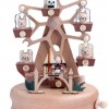 圓形 動物摩天輪 木質音樂盒 MUSIC BOX