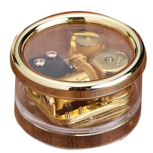 圓形 透明 小音樂盒 MUSIC BOX