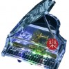 三角鋼琴 透明 帶LED燈 音樂盒 MUSIC BOX