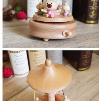 四個小熊 木質音樂盒 MUSIC BOX