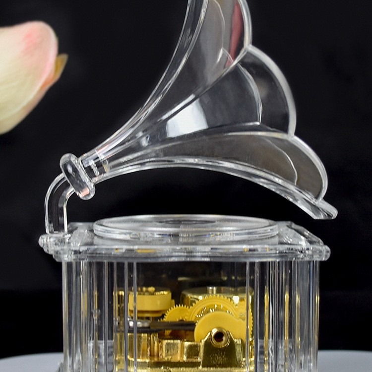 留聲機 透明 音樂盒 MUSIC BOX