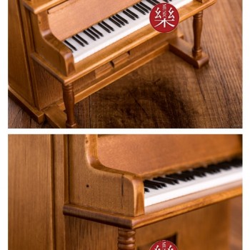 木質 直立式鋼琴 音樂盒 MUSIC BOX