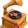 木質 留聲機 音樂盒 MUSIC BOX