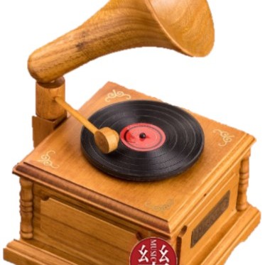 木質 留聲機 音樂盒 MUSIC BOX