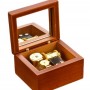 木質 紅色木盒 音樂盒 MUSIC BOX