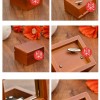 木質 紅色木盒 音樂盒 MUSIC BOX