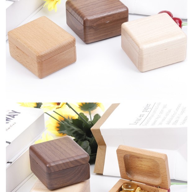 木質 原木 胡桃木/楓木 木盒 音樂盒 MUSIC BOX
