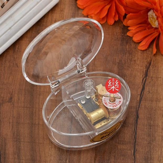 貝殼型 透明 音樂盒 MUSIC BOX