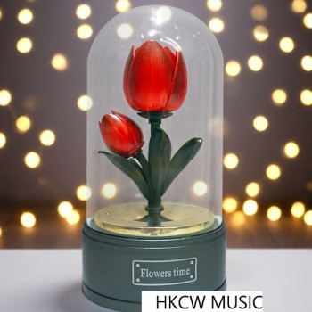 鬱金香 旋轉音樂盒 MUSIC BOX