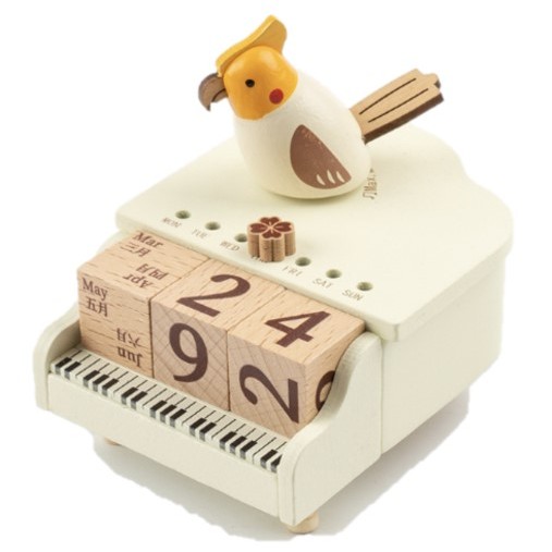 小鋼琴日曆音樂盒 木質音樂盒 MUSIC BOX