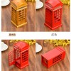 木質 仿真電話亭 音樂盒 MUSIC BOX