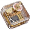 音符方形 音樂盒 透明 正方形 音樂盒 MUSIC BOX