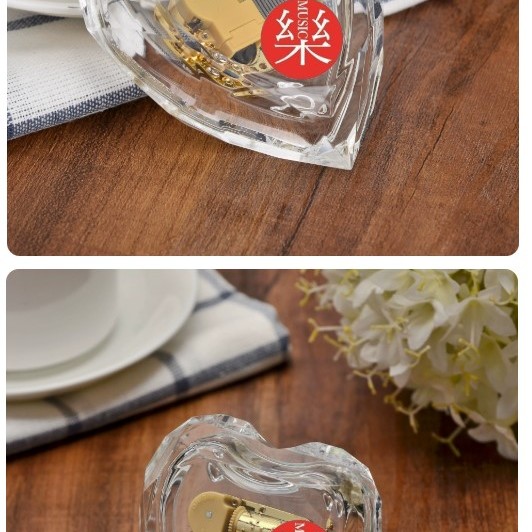 心型 透明 音樂盒 MUSIC BOX