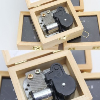 木質 原木玻璃面 相片 木盒 音樂盒 MUSIC BOX