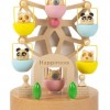 彩色動物 旋轉摩天輪 木質音樂盒 MUSIC BOX