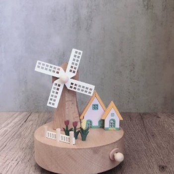 田園風車 音樂盒 木質音樂盒 MUSIC BOX