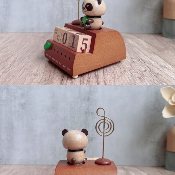 貓熊日曆 音樂盒 木質音樂盒 MUSIC BOX