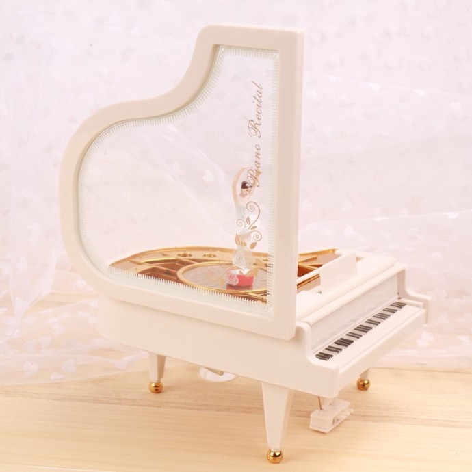 鋼琴 旋轉音樂盒 旋轉跳舞 小款 MUSIC BOX