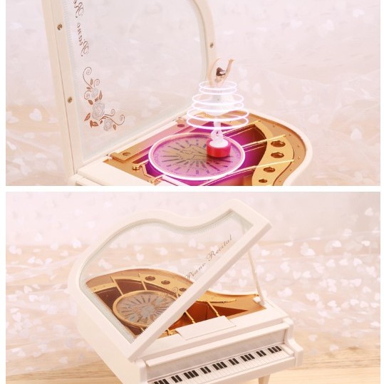 鋼琴 旋轉音樂盒 旋轉跳舞 小款 MUSIC BOX