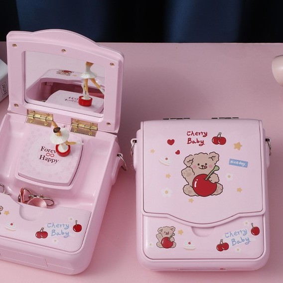 旋轉 兒童小熊首飾盒 音樂盒 MUSIC BOX