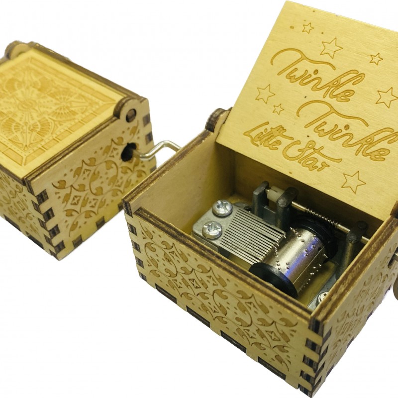 手搖 木質音樂盒 MUSIC BOX