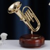 旋轉 管樂樂器 音樂盒 薩士風/小號/圓號 MUSIC BOX