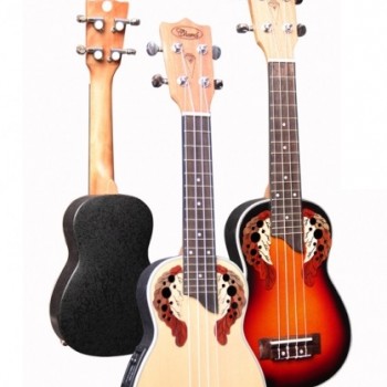 CHARDS ED12-2EQ 葡萄孔 電木UKULELE