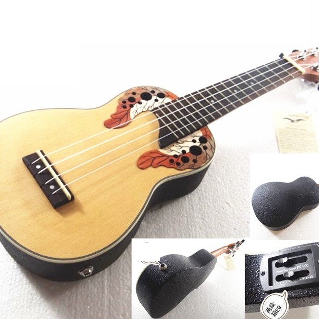 CHARDS ED12-2EQ 葡萄孔 電木UKULELE